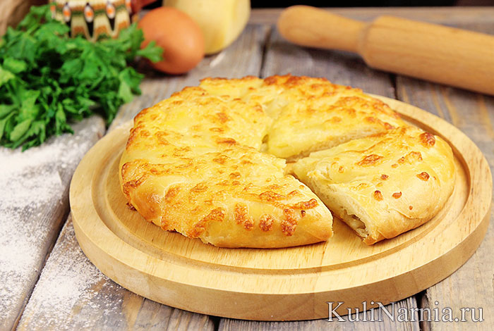 Рецепт хачапури с сыром и зеленью